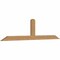 Ekena Millwork Portland Timber Gable Bracket, Western Red Cedar, 108"W x 27"H x 3 1/2"D x 5 1/2"F, 6/12 Pitch GBW108X27X0406POR00SWR - alternate 5